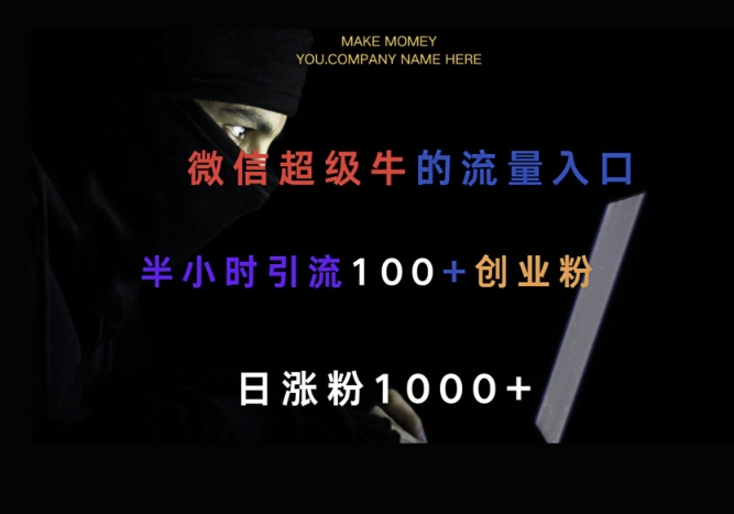 微信版知乎，一小时引流100+创业粉，日涨粉1000+-超好资源网
