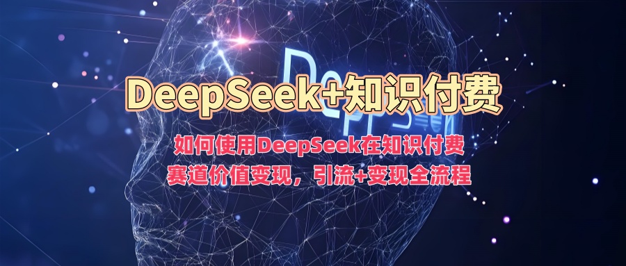 如何使用DeepSeek在知识付费赛道价值变现，引流+变现全流程-超好资源网
